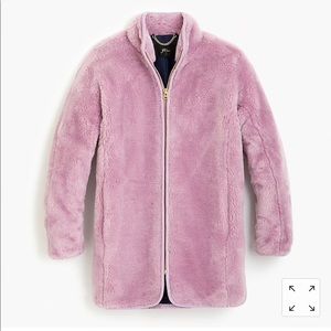 NWOT J. Crew Zip Up Teddy Coat
